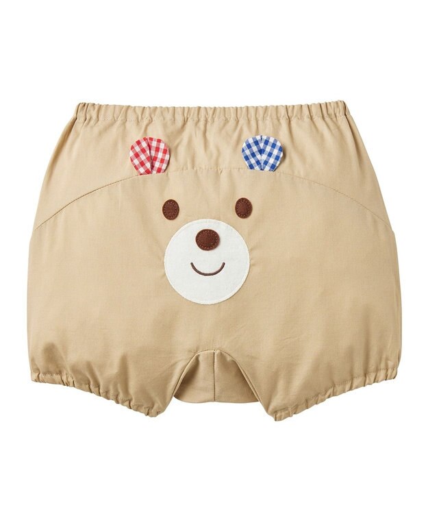 MIKI HOUSE HOT BISCUITS 【70-90cm】 顔ドンシリーズ ブルマ ベージュ