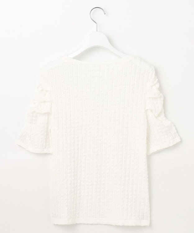 Feroux 【洗える】パワショル トップス ホワイト系