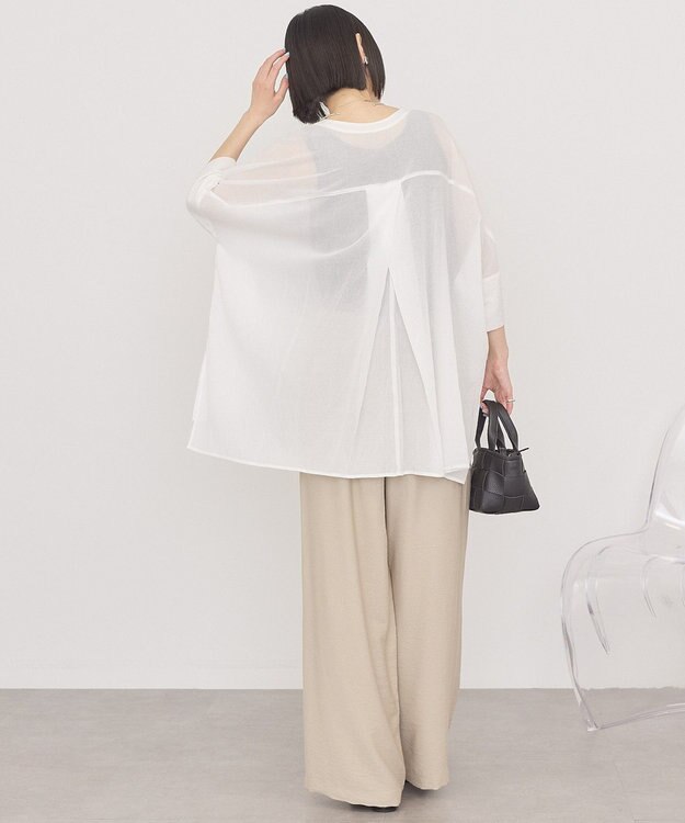 AMERICAN HOLIC Vネックポンチョシャツ Off White