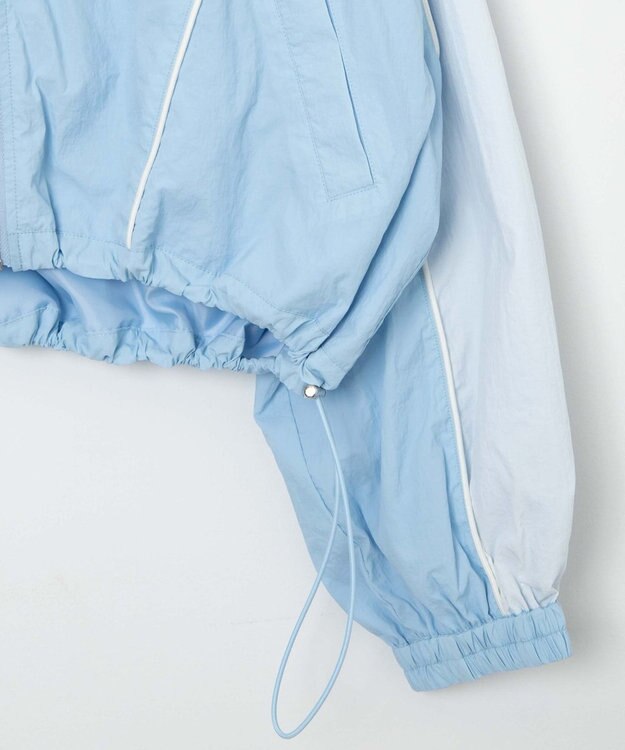 WEGO ナイロントラックブルゾン サックス