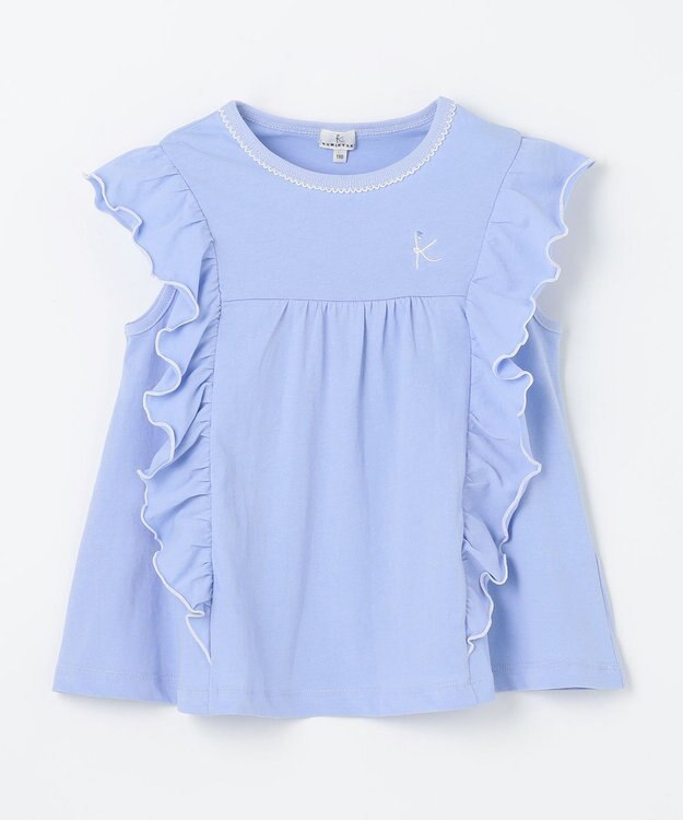 組曲 KIDS 【110-140㎝】フリフリフリル チュニック サックスブルー系