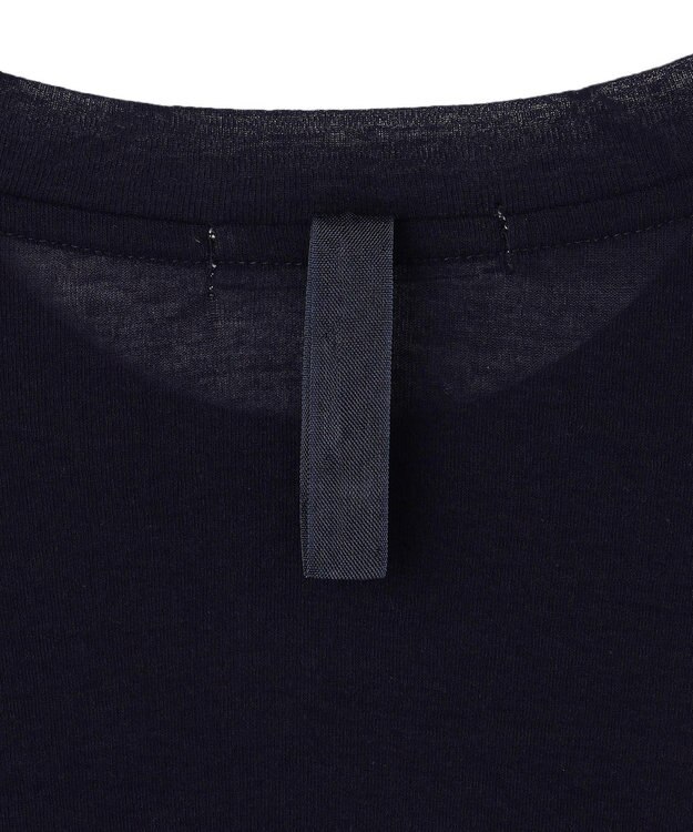 BEIGE， 【洗える】SORE / コットンシアークルーネックカットソー Navy