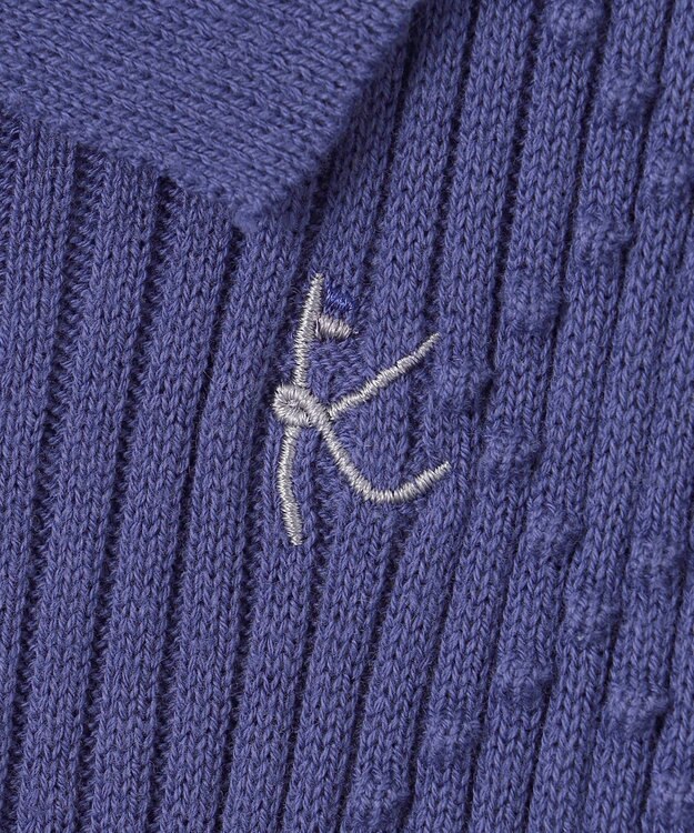 組曲 KIDS 【110-140㎝】千鳥ドッキング ワンピース ダルブルー系