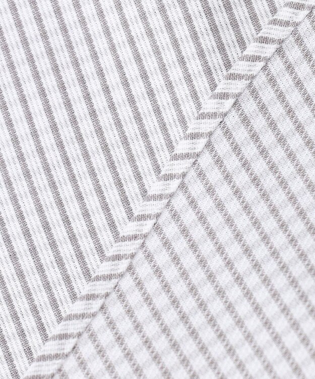 GOTAIRIKU 春夏向け【形態安定】SUMMERPREMIUMPLEATS_ボタンダウン 半袖ドレスシャツ（ストライプ） ライトグレー系4