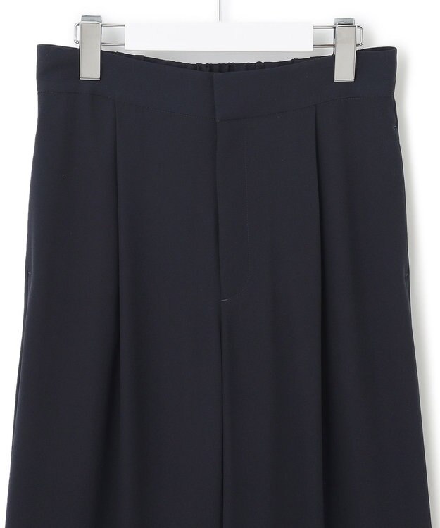 23区 S 【洗える】バックサテンアムンゼン ワイドパンツ ネイビー系