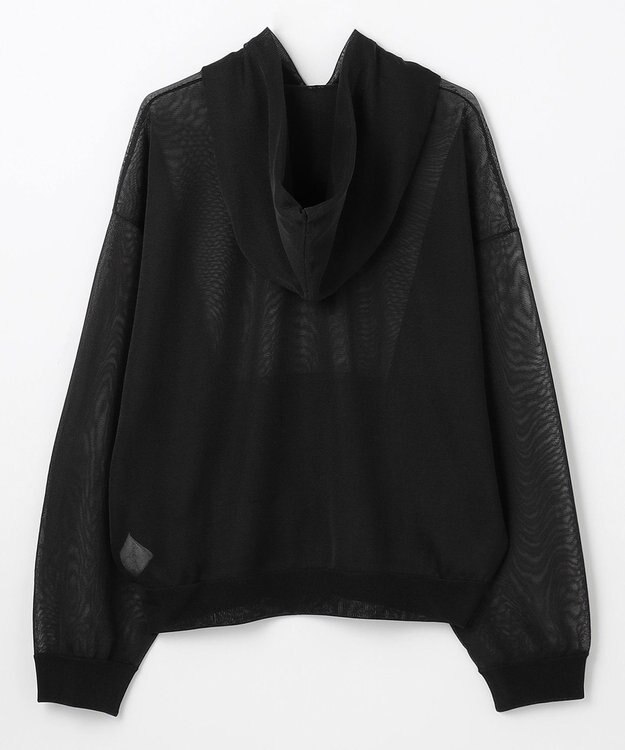 NAVE 【Nave・洗える】シアーニット パーカー ブラック系