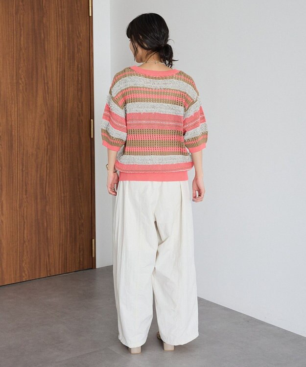 CRAFT STANDARD BOUTIQUE マルチカラーファンシーニットプルオーバー Pink