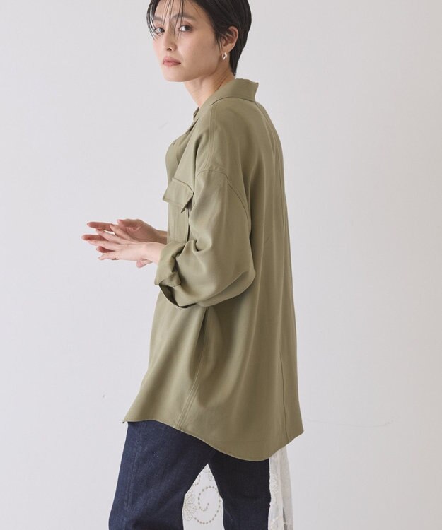 AMERICAN HOLIC ミリタリーシャツ Khaki