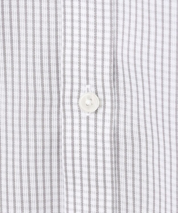 GOTAIRIKU 春夏向け【形態安定】SUMMERPREMIUMPLEATS_ボタンダウン 半袖ドレスシャツ（ストライプ） ライトグレー系4