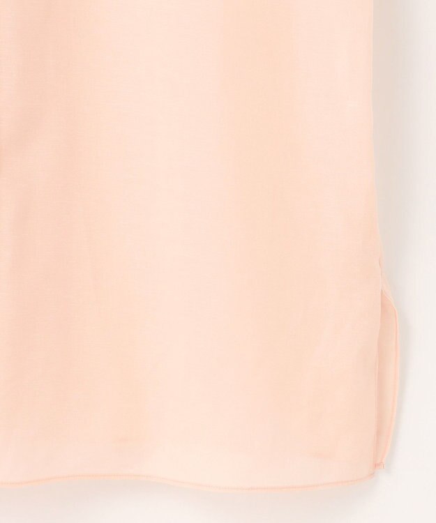 自由区 【洗える】テンセルリネンシャツワンピース ピンク