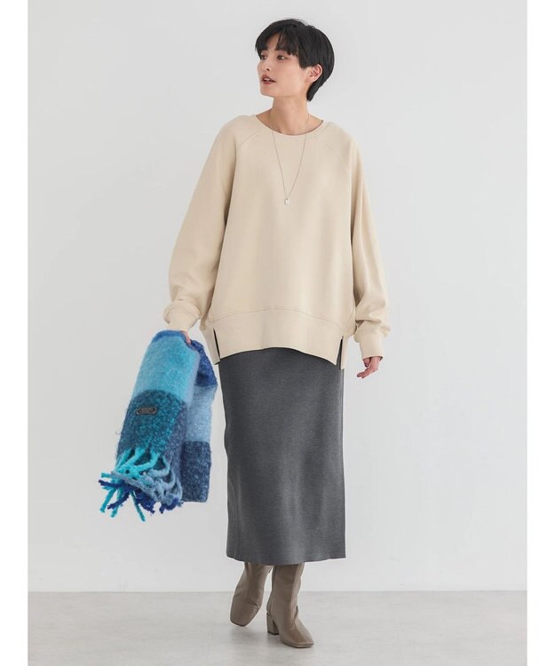 AMERICAN HOLIC バックＶラグランスウェット Ivory