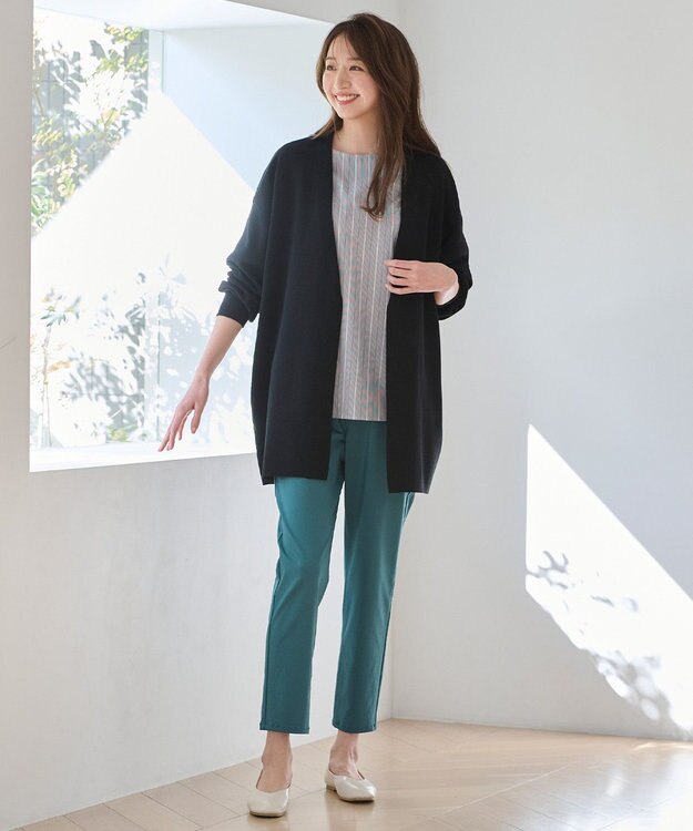 ANY L 【洗濯機可能・UVケア】ニットコーディガン ブラック