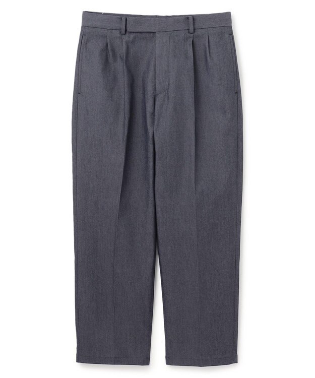 UNFILO MENS 【新色追加】FINE MOVE デニム タックパンツ [24年商品] ネイビー