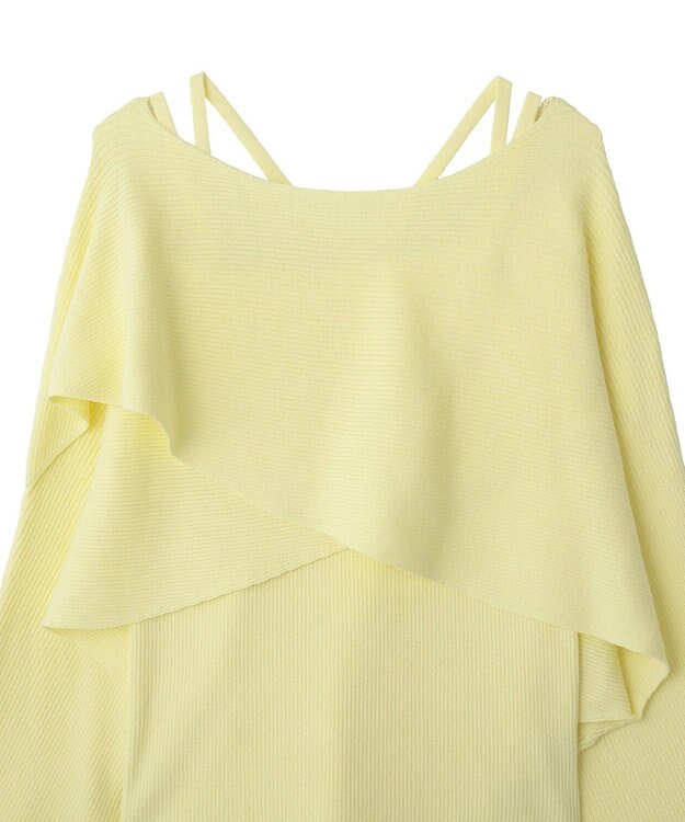 earth music&ecology 【2WAY】SET2点クロスニット＋キャミソール Yellow