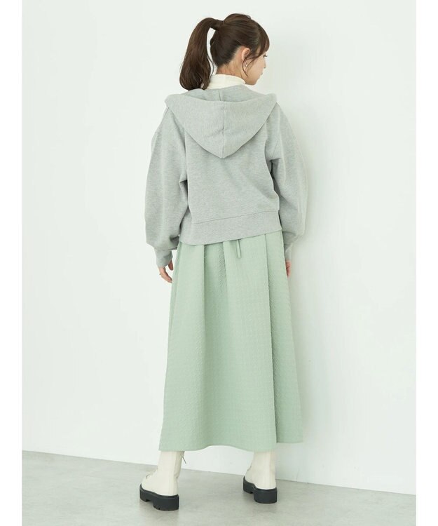 earth music&ecology 裏毛ＺＩＰパーカー Gray Mixture