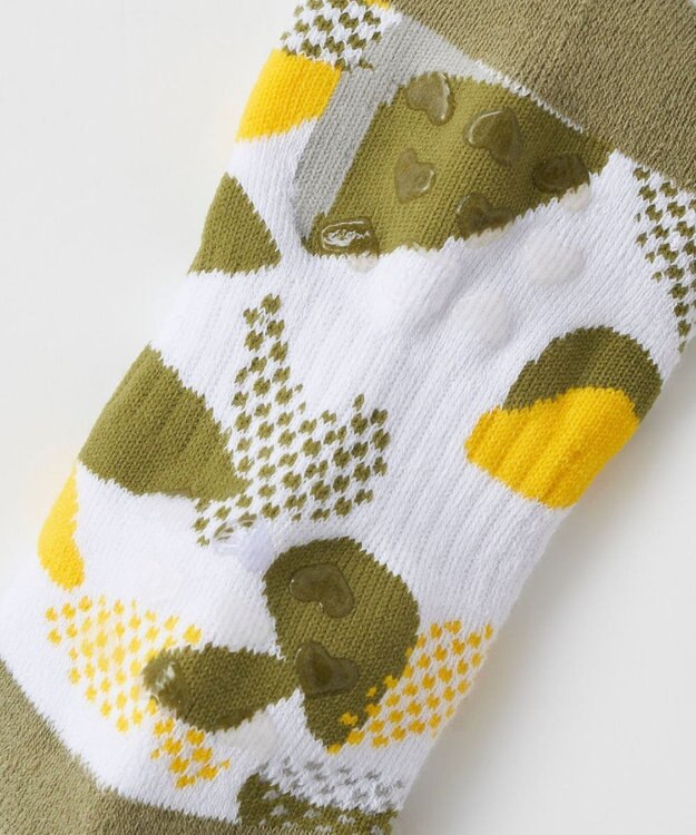 FILA GOLF／marie claire 【FILA GOLF】リゾート柄スニーカー丈ソックス カーキ