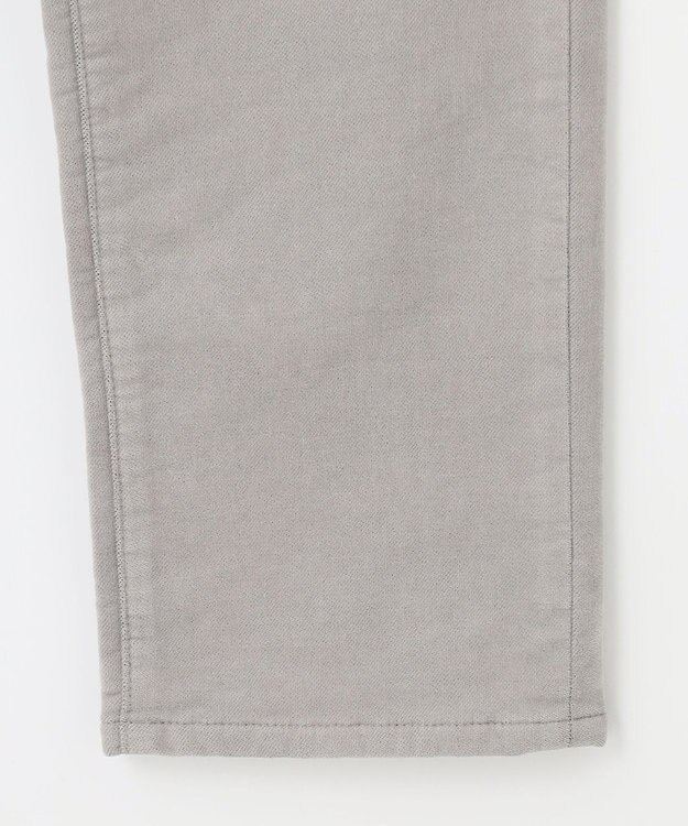 自由区 【洗える】リブレスコール ストレートパンツ ライトグレー系