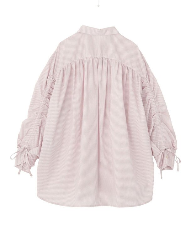 AMERICAN HOLIC 【イージーケア】バックギャザーリボンシャツ Pink