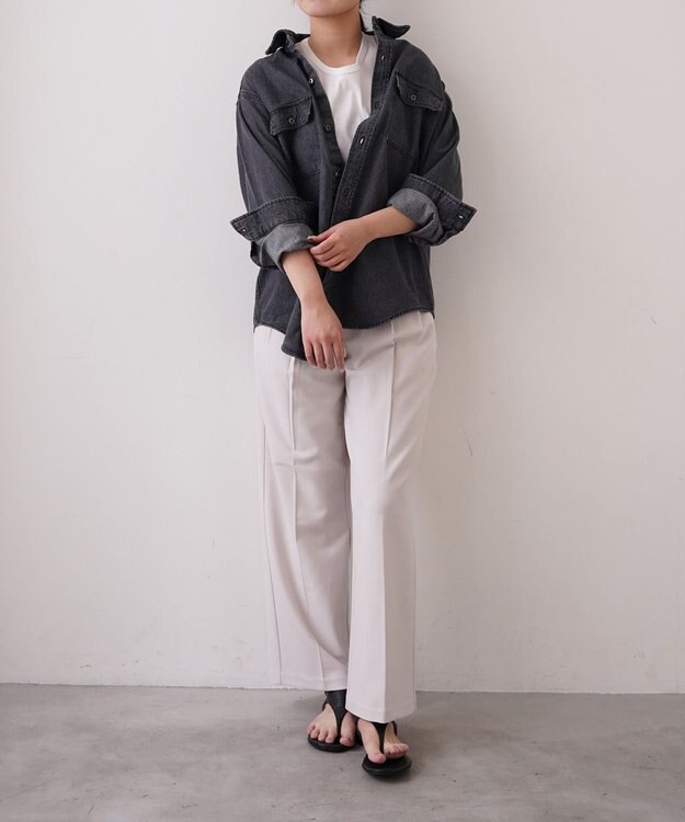 woadblue ＜坪田あさみさんコラボ＞CPOデニムジャケット グレー GREY