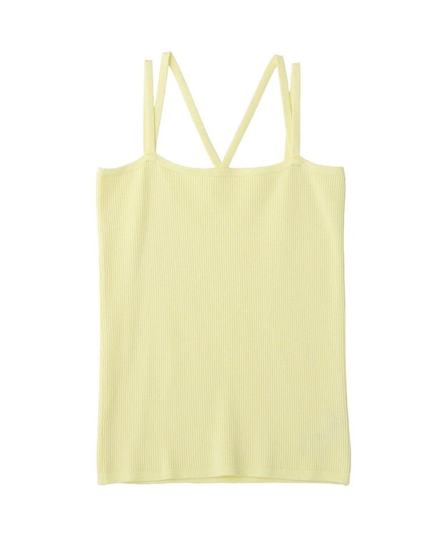 earth music&ecology 【2WAY】SET2点クロスニット＋キャミソール Yellow