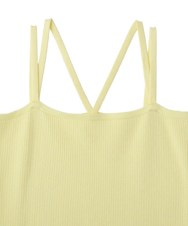 earth music&ecology 【2WAY】SET2点クロスニット＋キャミソール Yellow