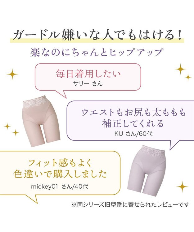 BRADELIS New York 【BRADELIS NewYork peace】綿混ハイブリッド・デイリーガードル24 お腹から太ももまでをスッキリ整える補正ガードル ローズベージュ