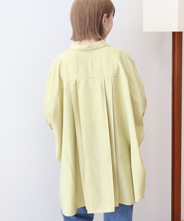 AMERICAN HOLIC 【WEB限定】接触冷感Wポケットシャツチュニック Khaki