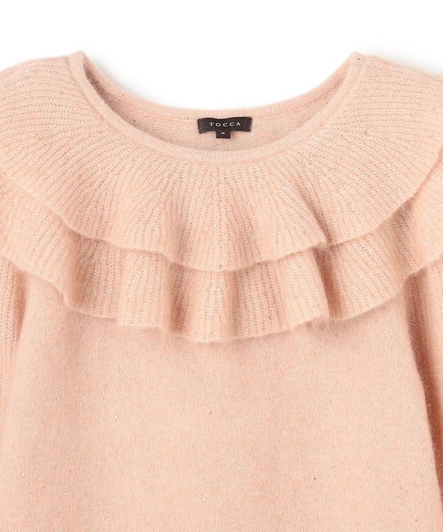 TOCCA 【百田夏菜子さん着用】ROMANTIC FLUTTER ニットプルオーバー ピンク系