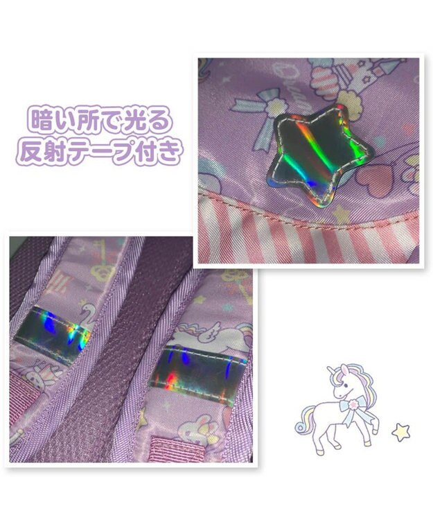 Mother garden マザーガーデン ユニコーン スクエアリュック 紫