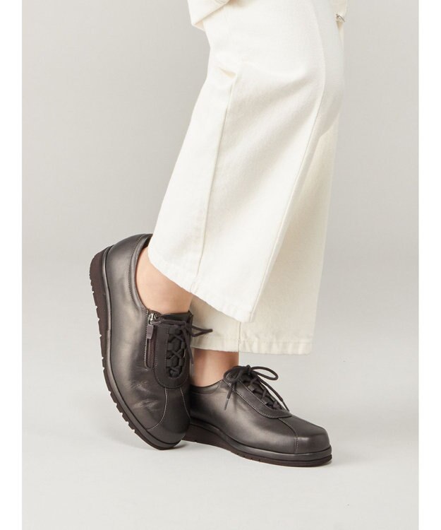 ASICS WALKING ペダラウォーキングシューズ 4E ヒール高2.0cm ブラウン系