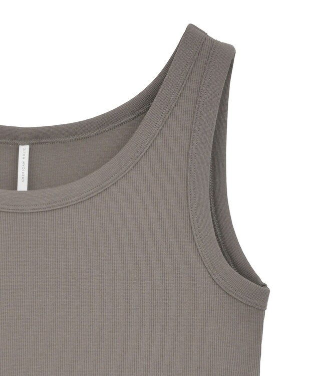 AMERICAN HOLIC テレコタンクトップ Mocha