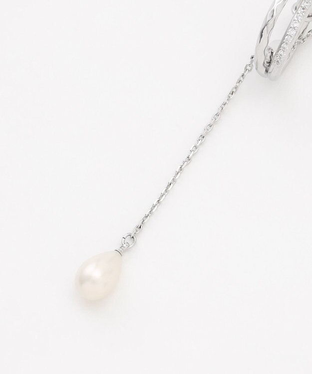 J.PRESS LADIES スカーフリング ラリエット ネックレス シルバー系