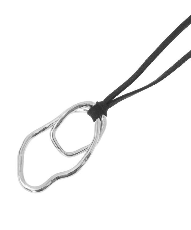 AMERICAN HOLIC メタルフープスライドネックレス Black