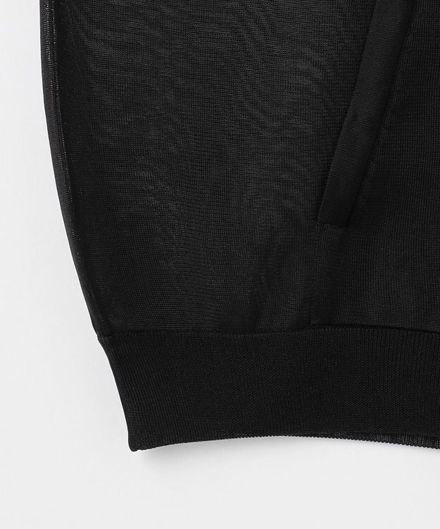 NAVE 【Nave・洗える】シアーニット パーカー ブラック系