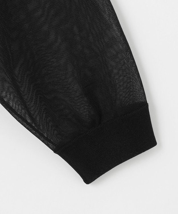 NAVE 【Nave・洗える】シアーニット パーカー ブラック系