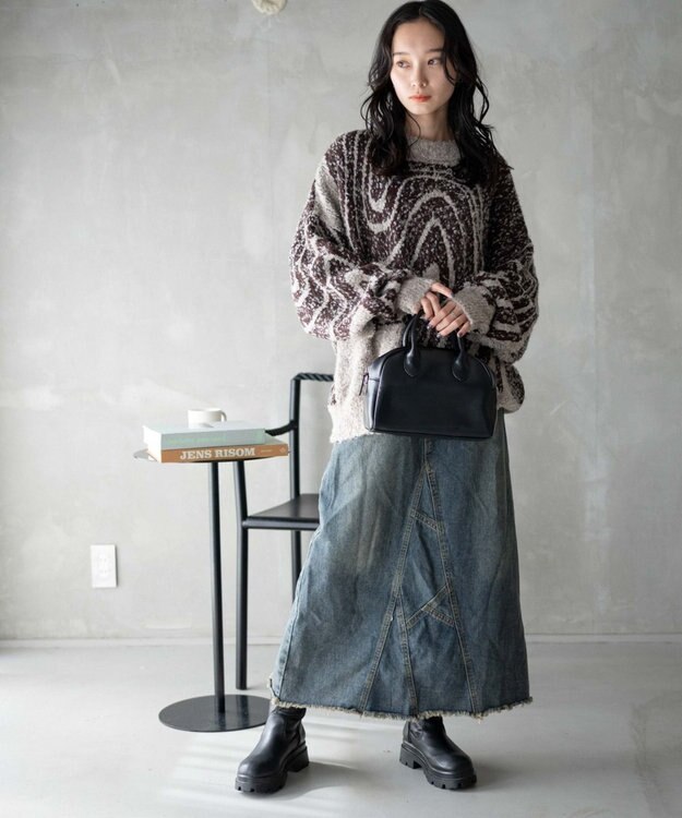 WEGO 幾何学柄ニットプルオーバー 柄3