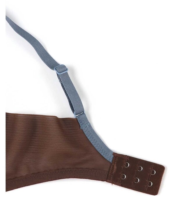 AMPHI 【otona MUSE WEB掲載】 ノンワイヤーブラ 谷間をメイク カップがバストにフィット 【BRAGENIC ブラジェニック ぴたっとフィットタイプ】 BMI257 アンフィ／ワコール ブラウン