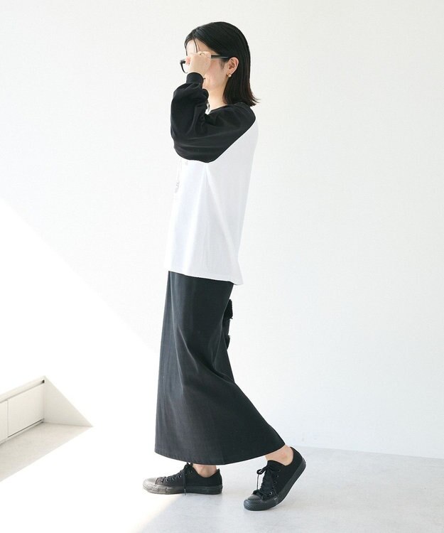 CRAFT STANDARD BOUTIQUE ラグランフロッキープリントＴｅｅ White