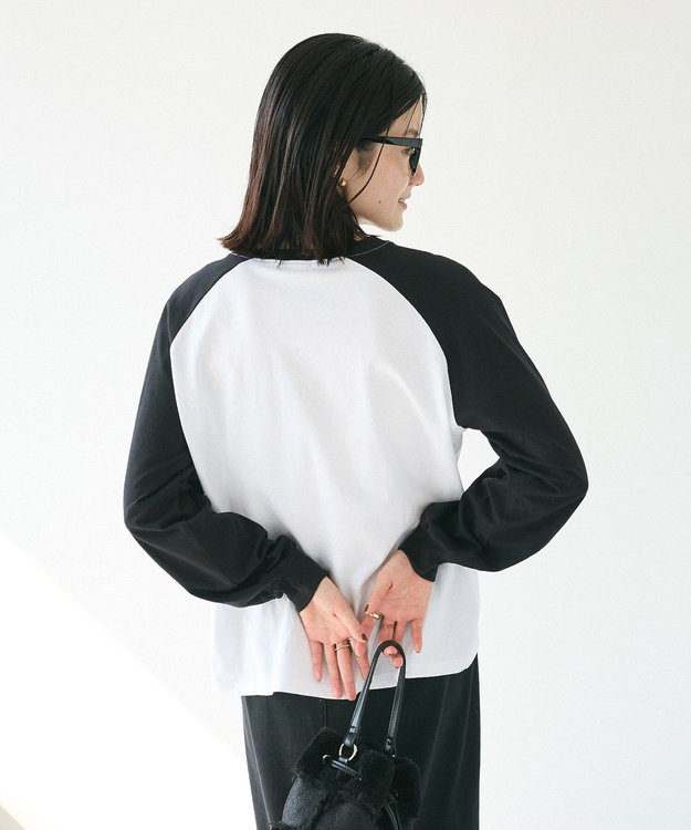 CRAFT STANDARD BOUTIQUE ラグランフロッキープリントＴｅｅ White