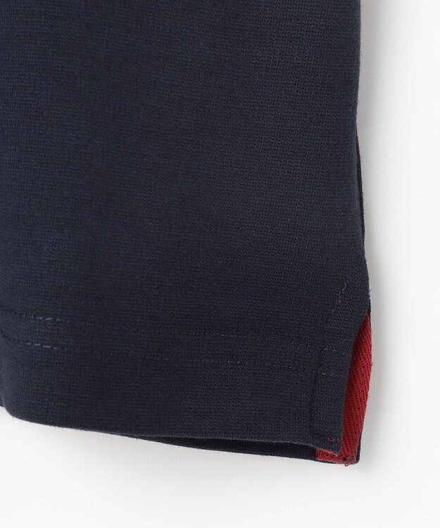 J.PRESS KIDS 【吸水速乾】【100-130cm】ポンチローマ トリコロール 切替Ｔシャツ ネイビー系