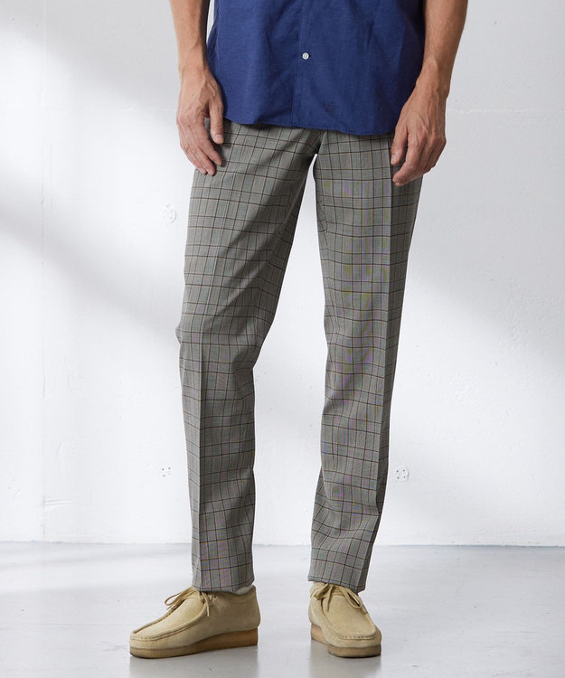J.PRESS MEN 【PEPPIN MERINO COMFORT】グレナカートチェック スラックス ブラック系4