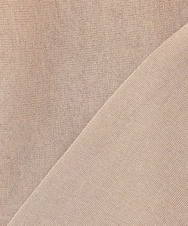 自由区 【WEB限定・洗える・XSサイズあり】ハイツイストコットンアセテートテントライン ニット ベージュ系