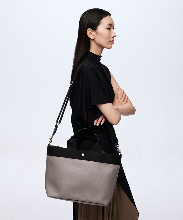 TOPKAPI 【人気色が限定復活！】【Breath TOPKAPI】RIPPLE リプル A4 トート バッグ L（ショルダー付き） チャコールグレー