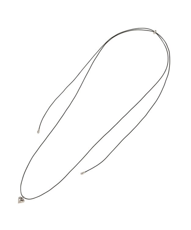 earth music&ecology ハートコードネックレス Black