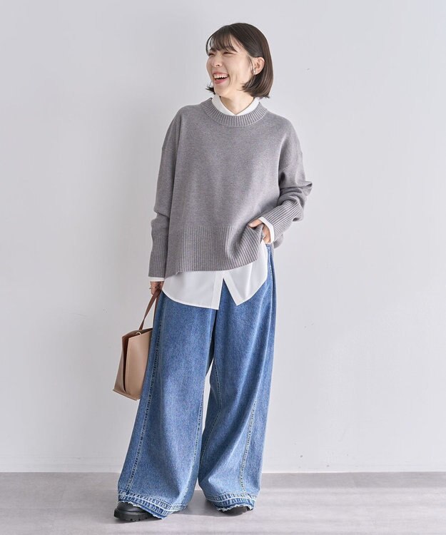 Green Parks ・ＫＯＳＳＯＲＥＣＯ　バイカラー２ＷＡＹミニトート Gray Beige