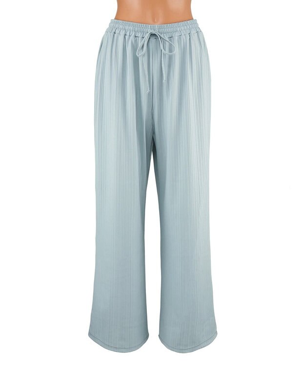 San-ai Resort（三愛水着楽園） ロングパンツセット水着　9M・11L【Coral veil（コーラルヴェール）】 グリーン