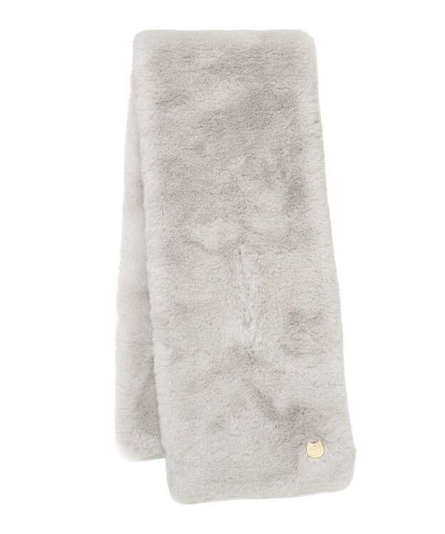 MOONBAT 【FUDGE11月号掲載】PAUL & JOE ACCESSOIRES フェイクファービッグマフラー ライトグレー