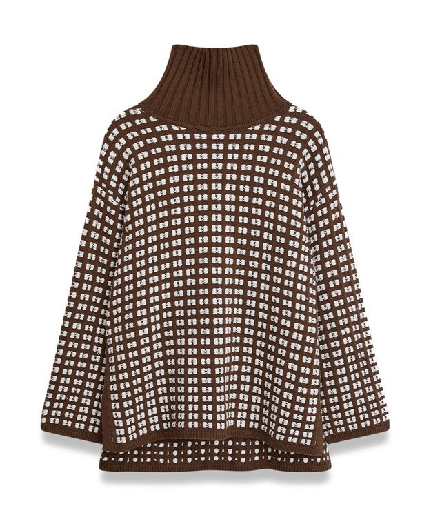 JOSEPH ワッフルニット　ハイネックニット Ivory/Arabica