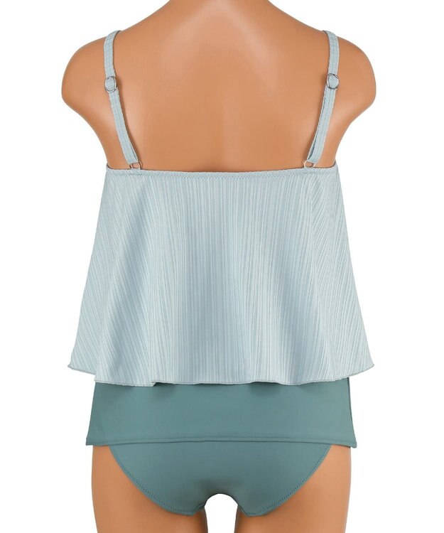 San-ai Resort（三愛水着楽園） ロングパンツセット水着　9M・11L【Coral veil（コーラルヴェール）】 グリーン