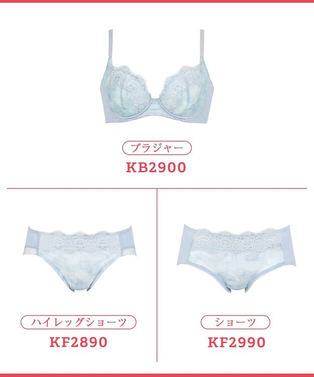 Wing ブラジャー これ1枚できれいシルエット 脇高設計 脇から背中すっきり 【スタイルアップブラ】 ブラ KB2900 ウイング／ワコール ブルー